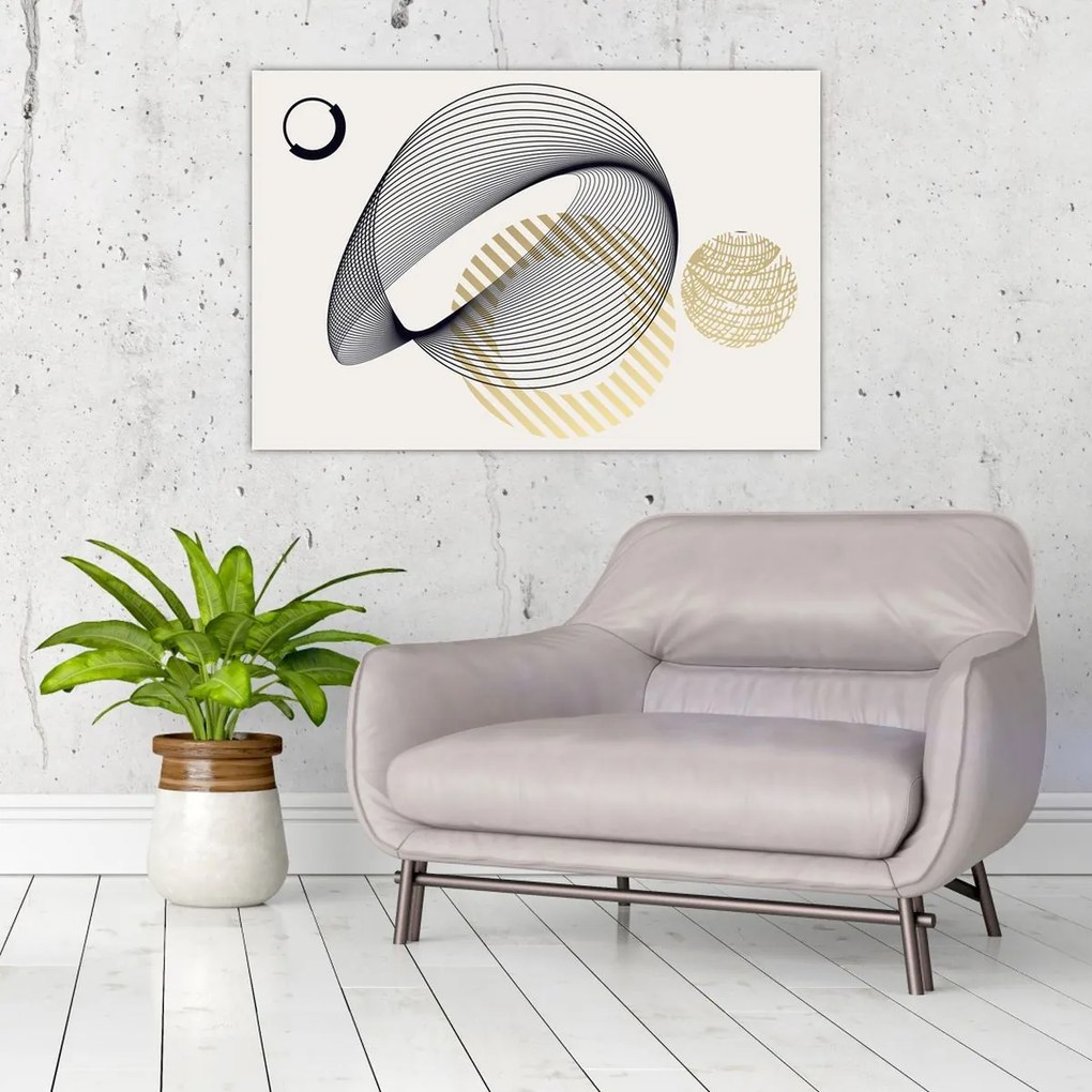 Tablou - Forme geometrice N⁰3 (90x60 cm)