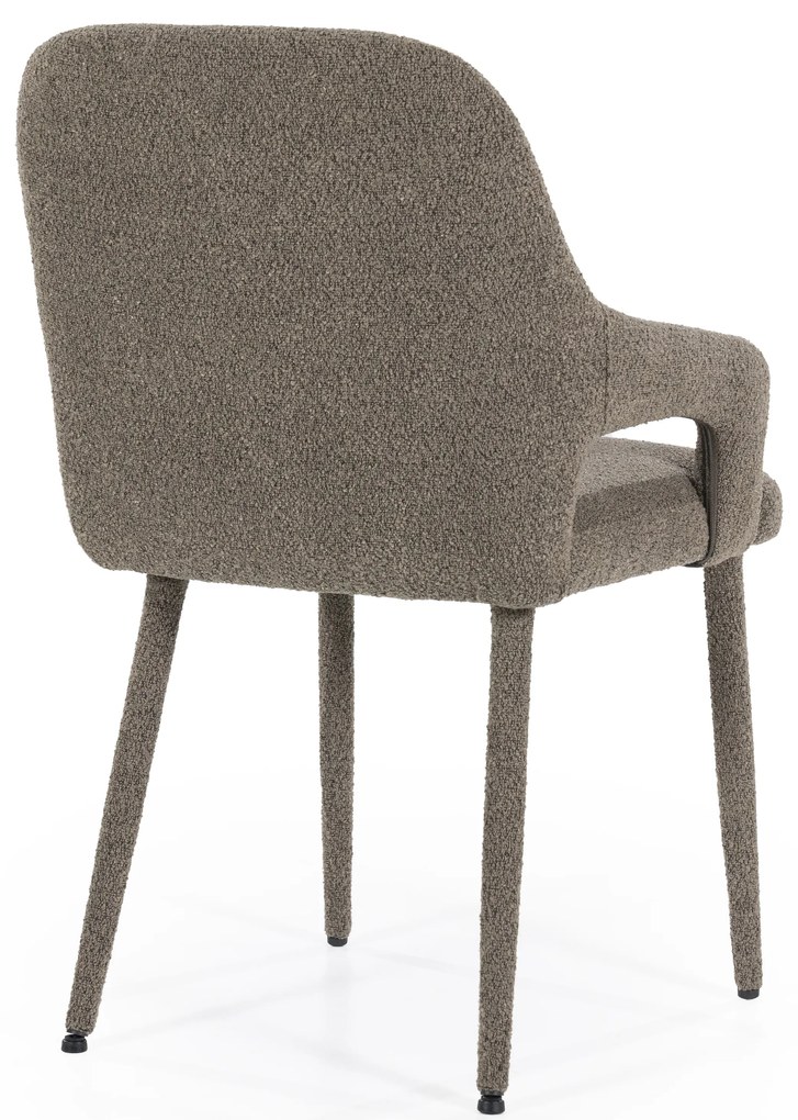 Scaun Fika din tesatura maro