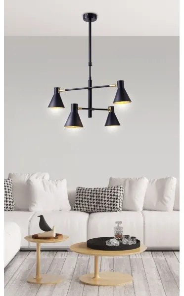 Lustră pe tijă LESS 4xE14/40W/230V