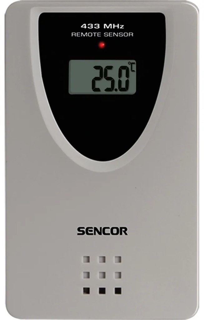 Stație meteorologică Sencor SWS 5400 cu proiecție și senzor fără fir, negru