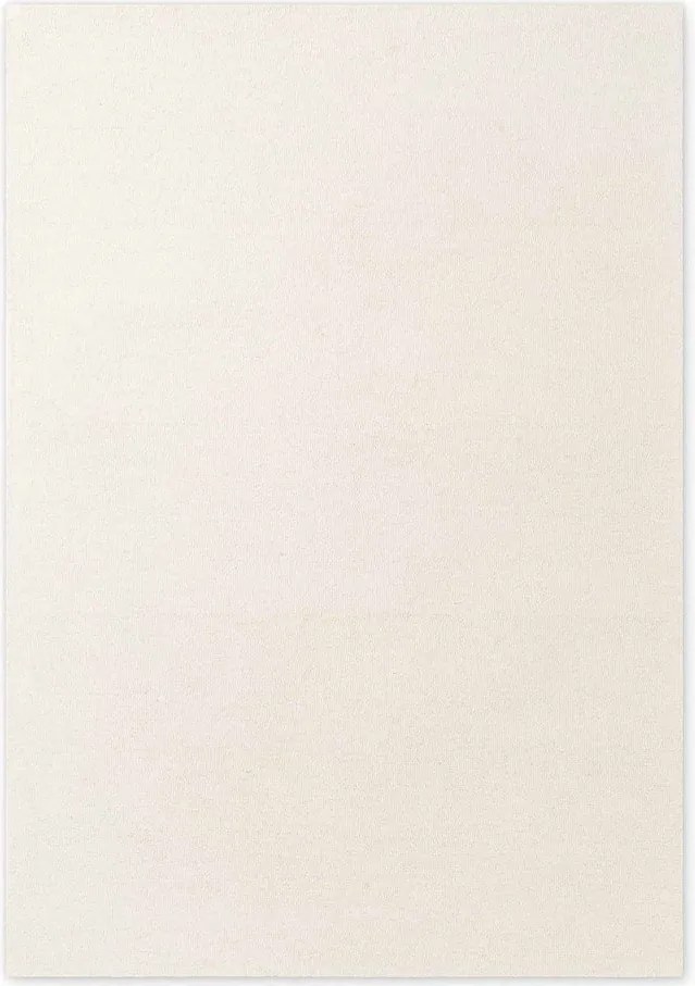 Covor crem țesut manual din lână 140x200 cm Puristic Knots – Elle Decoration