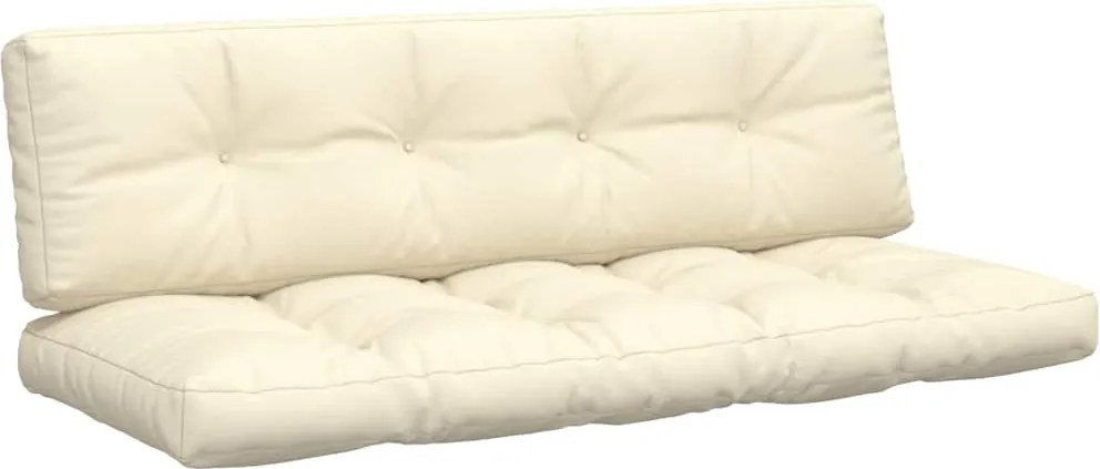 vidaXL Perne de paleți, 2 buc., crem, material textil