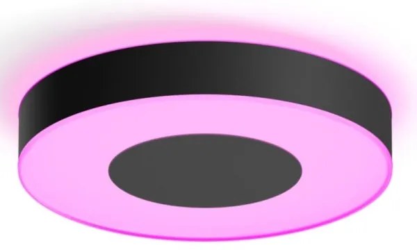 Plafonieră LED Philips Hue RGB, reglabilă, 52,5 W, 230 V, diam. 425 mm, neagră