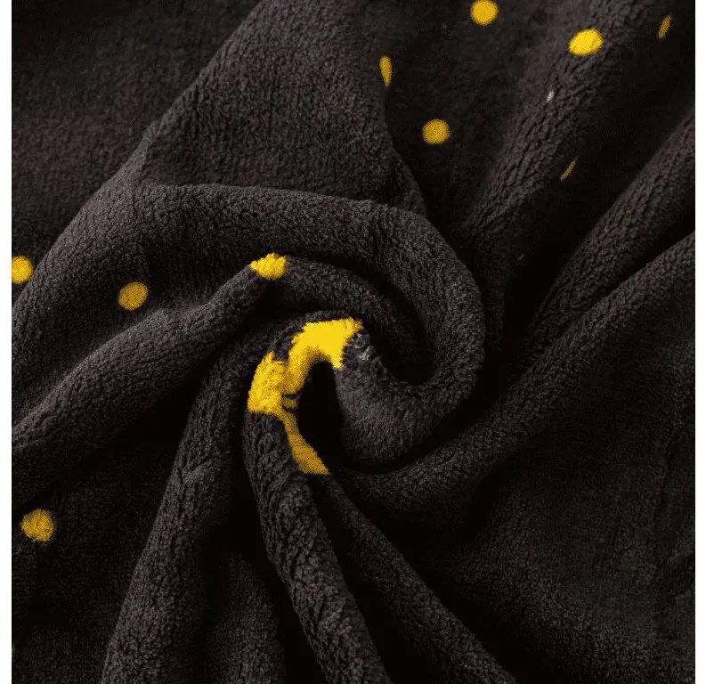 Cearsaf Cocolino microplus cu elastic VISATA 180x200 cm negru