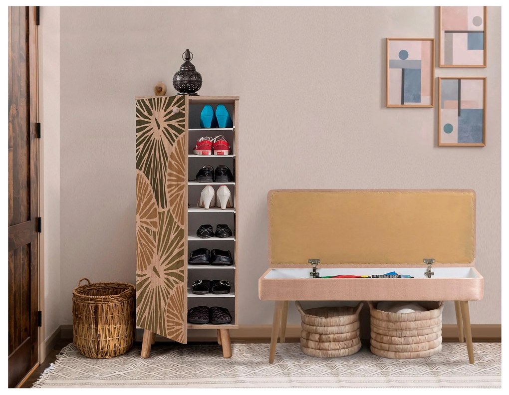 Mobilier Hol Beside 28 (stejar sonoma + piatră) . 1093992
