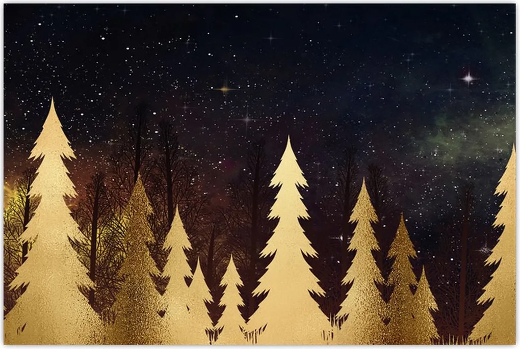 Tablou - Noapte de aur (90x60 cm)