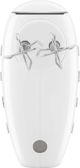 Mixer manual SMEG 50's Style HMF01WHEU, 250 W, 9 viteze, Functie Turbo, Afisaj LED, Timer, Accesorii, Alb