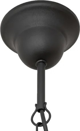 Lustră suspendată pe lanț MALBO, 8xE14/10W/230V, neagră