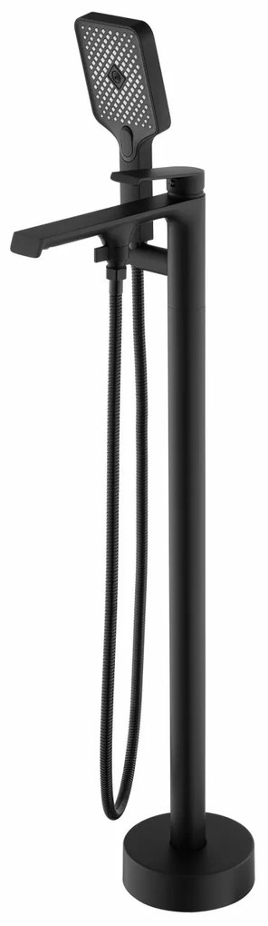 Baterie freestanding Hass negru H89 cm