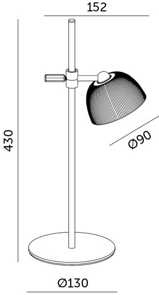 Lampă LED reîncărcabilă dimabilă de masă LED/3,5W/5V 3000/4000/6500K negru