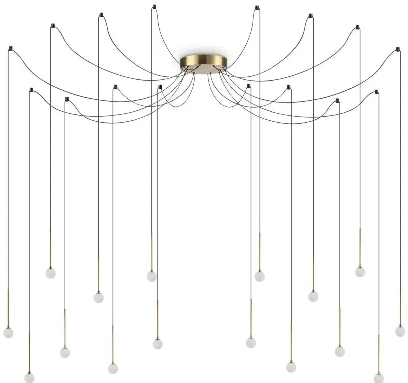 Lustra LED design minimalist Lucciola sp16 cupru