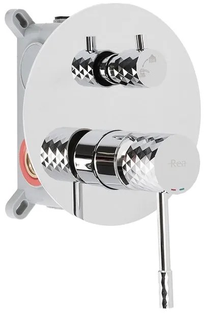 Set de dus incastrat Rea Lungo Diamond crom + BOX