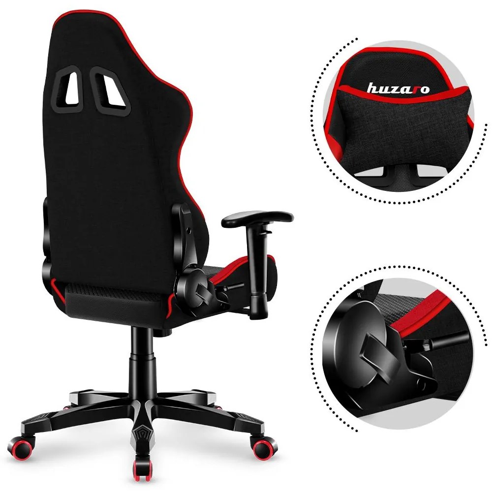 Scaun gaming pentru copii Rover 6 (negru + roșu). 1087548
