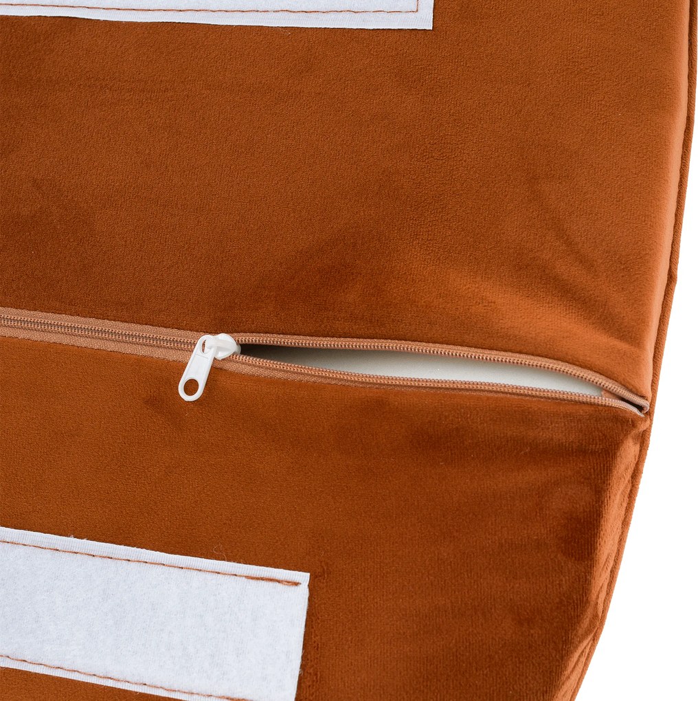 Scaun de design, ţesătură Velvet teracot, AURIL