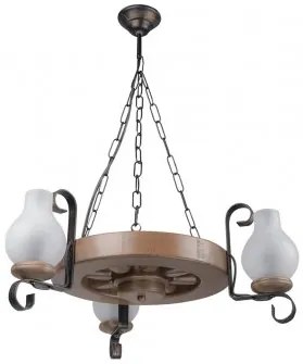 Lustra rustica 3 becuri E14 Elaria EL0039149 Erste