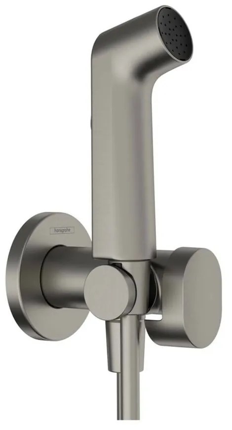 Dus igienic negru crom periat Hansgrohe S EcoSmart Bidette