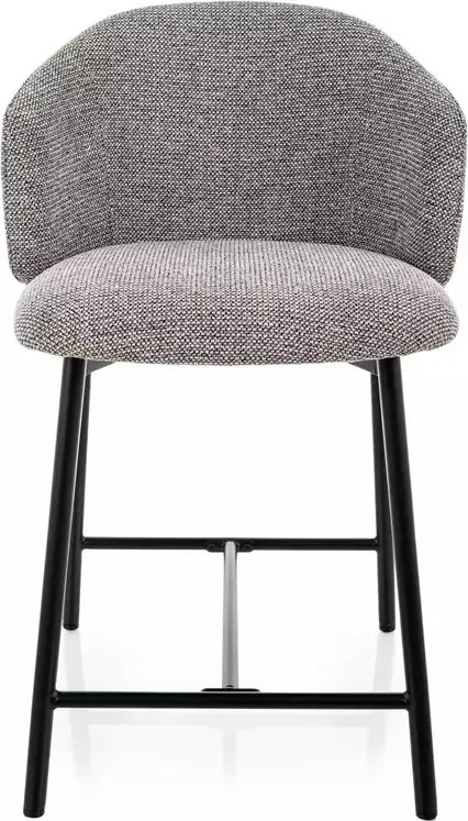Scaun de bar Osaka H-2 gri 254 / negru mat