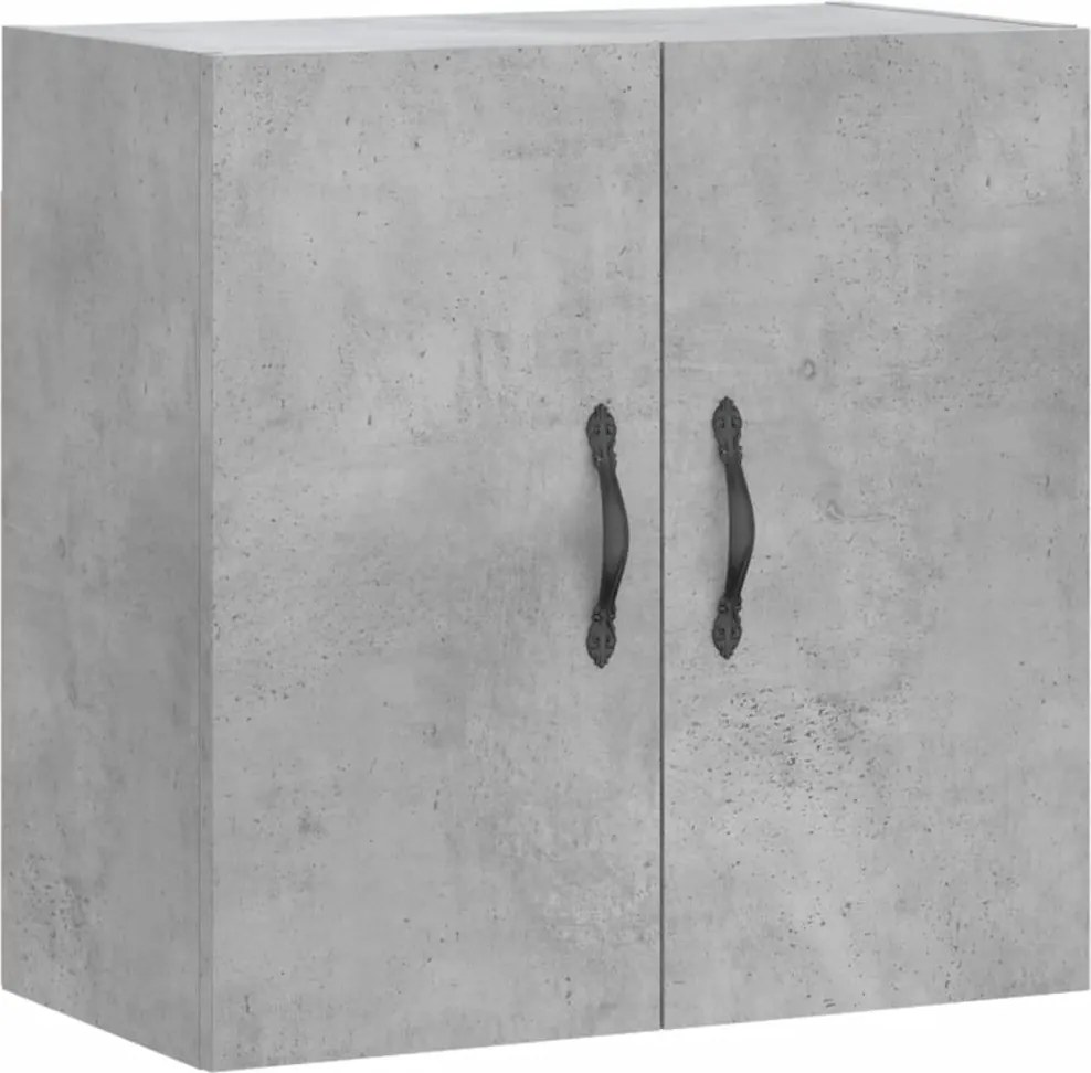 vidaXL Dulap de perete, gri beton, 60x31x60 cm, lemn compozit