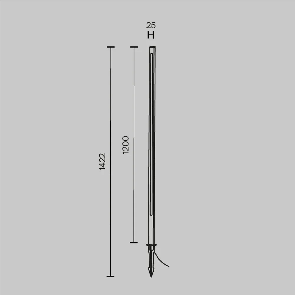 Stalp LED cu tarus iluminat exterior IP65 Pole 120cm