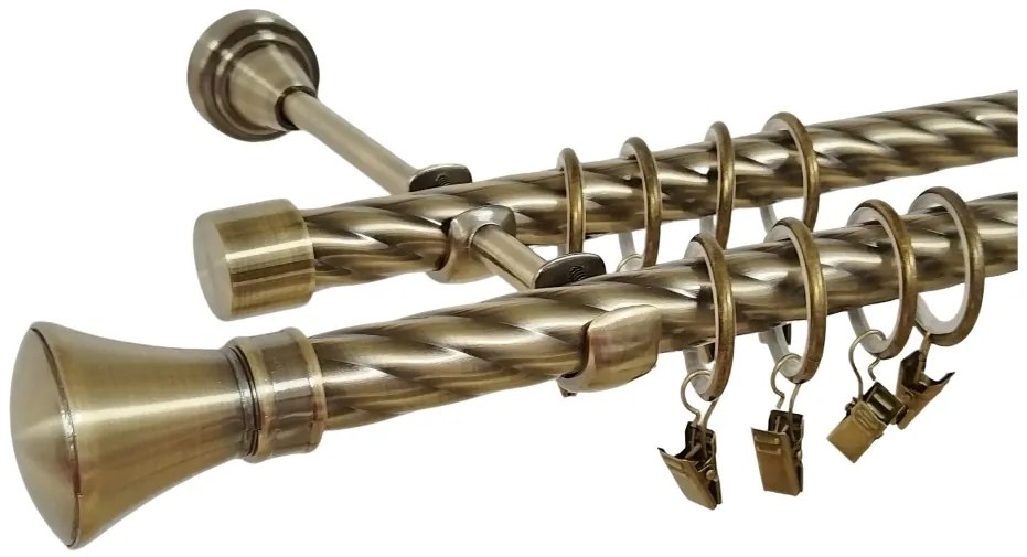 Galerie PRINCE dubla twist - 19/19 - aur antic (Alege marime: 280 cm)