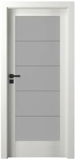 Usa cu toc reglabil HDF PORTA VERTE HOME B5 - ST DR 140-180 mm, DR, Alb, Folie Decor