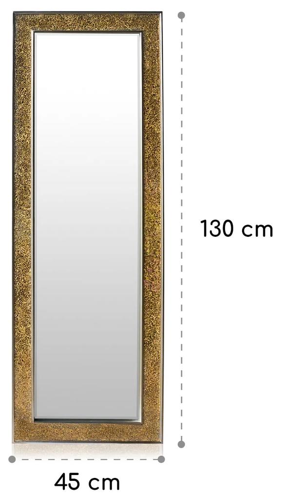 Norwich Oglindă dreptunghiulară din lemn 130 x 45 cm aspect de mozaic