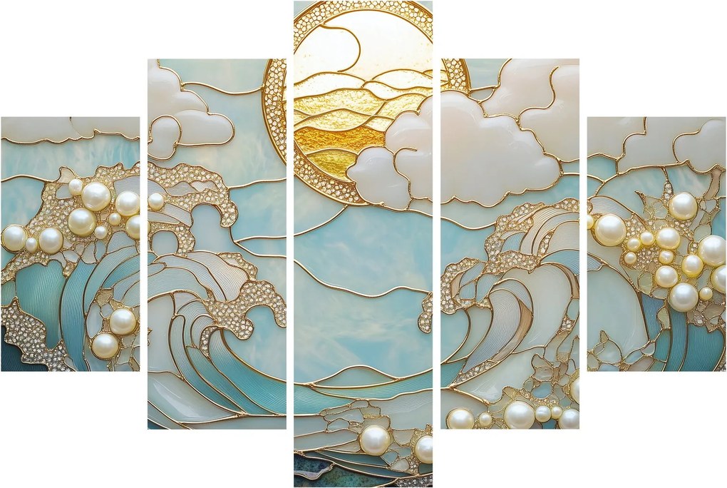 Tablou - Perle 3D în Ocean (150x105 cm)