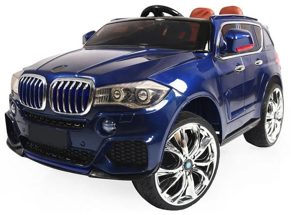 Masinuta Electrica cu Roti din Cauciuc NOVOKIDS™, Display LCD cu Redare MP4 Desene sau Muzica, Scaun de Piele, Model Offroad, Baterie Performanta