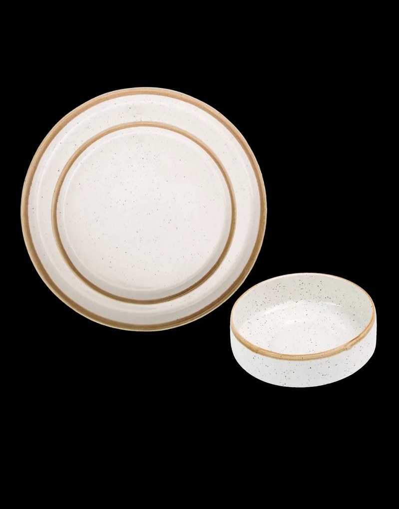 Set 3 Piese Sand Dune ( Farfurie 25 cm, Farfurie 20 cm, Bol 15 cm 400 ml )