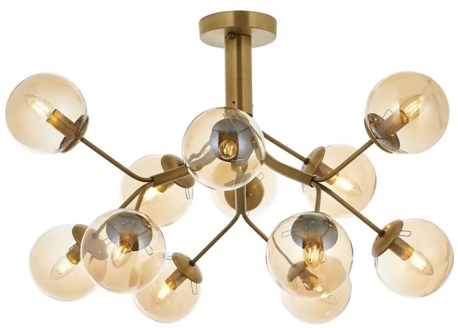 Lustră aplicată VARANA 12xE14/40W/230V bronz