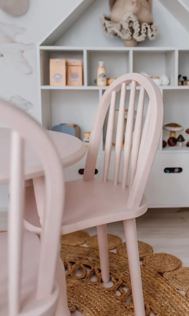 Set masa si scaune pentru copii Nordic roz