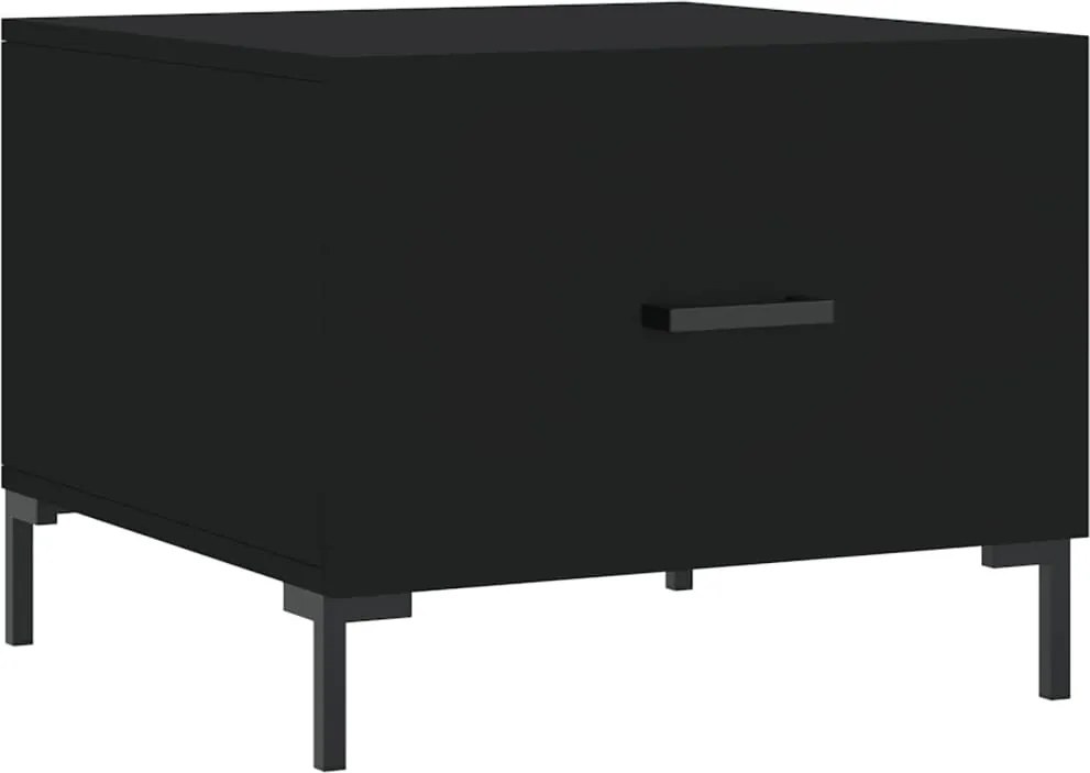 vidaXL Măsuță de cafea, negru, 50x50x40 cm, lemn compozit