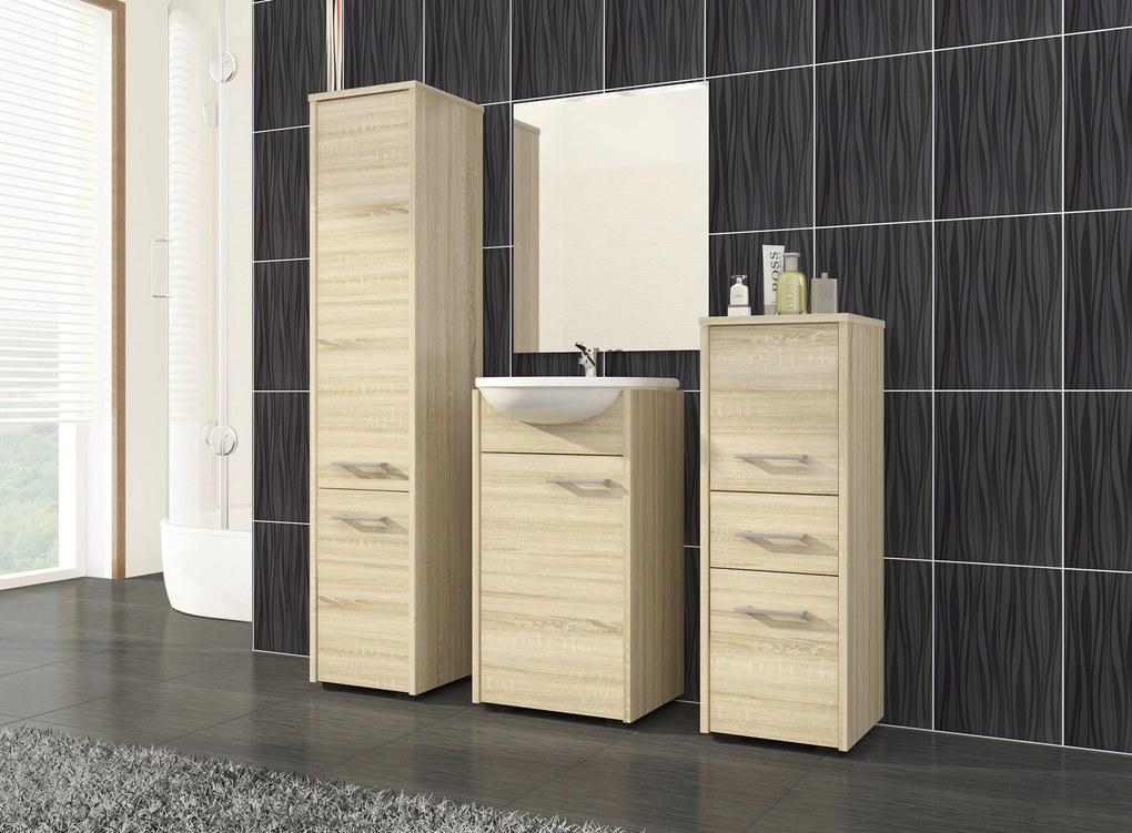 Dulap pentru baie Farid TYP4 (stejar sonoma). 1068911