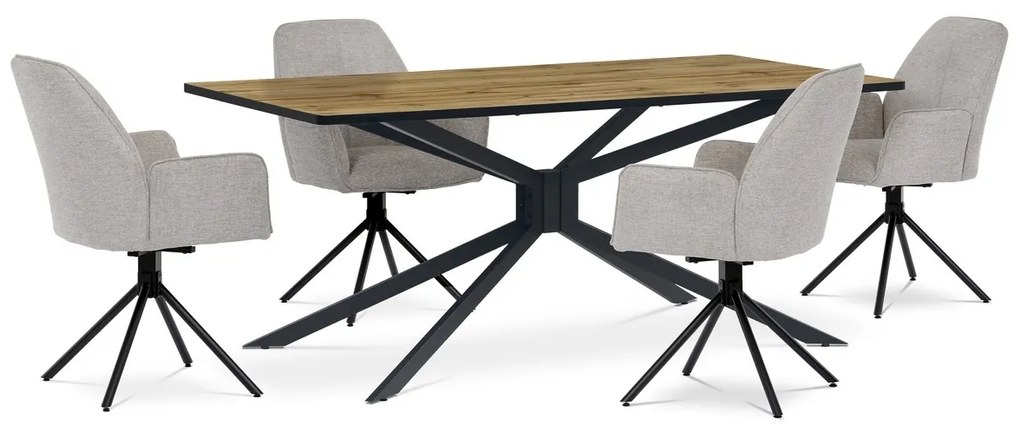 Set de scaune de sufragerie cu mecanism deîntoarcere HC-522 CRM2, 2 buc.