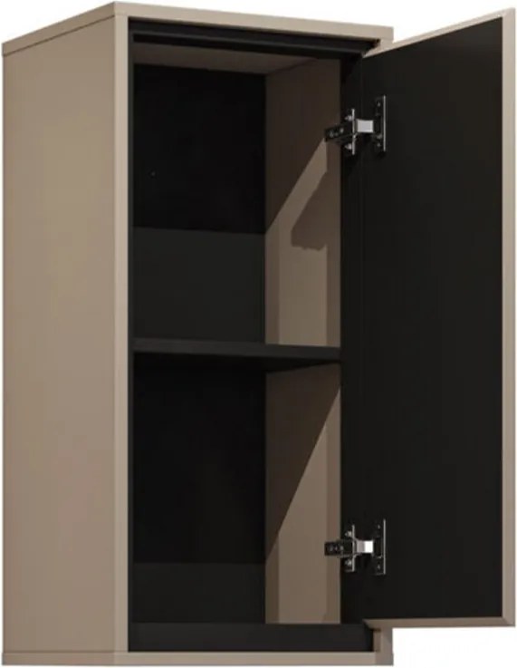 Dulap lemn masiv baie Irvella, 35 × 72 × 30 cm - Crem