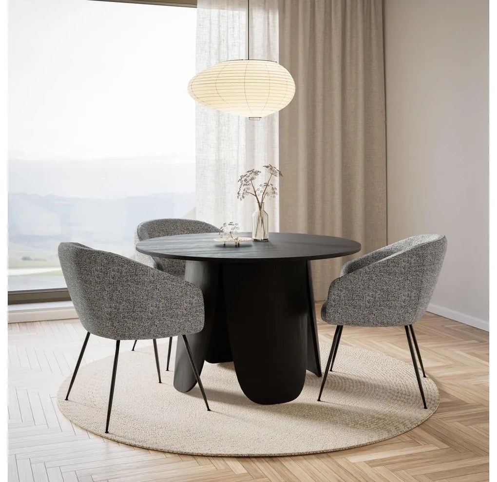 Scaun sufragerie Bari  (negru + negru). 1099825