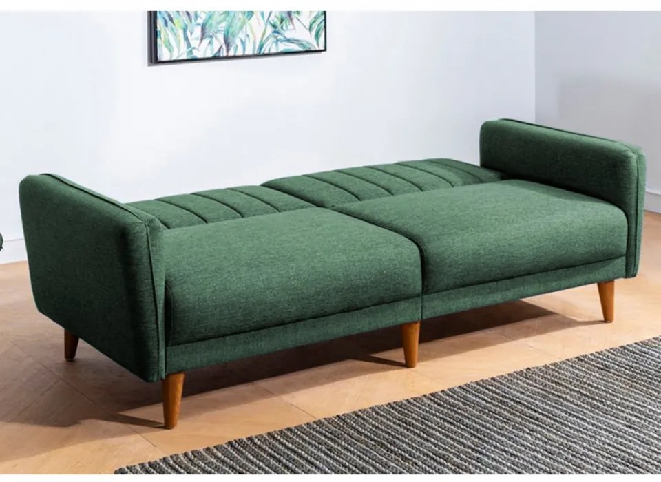 Canapea Extensibilă cu 3 Locuri Aqua, Verde