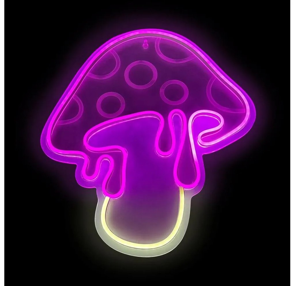 Decorațiune LED neon de perete 2Kids Toys LED/5W/USB ciupercă