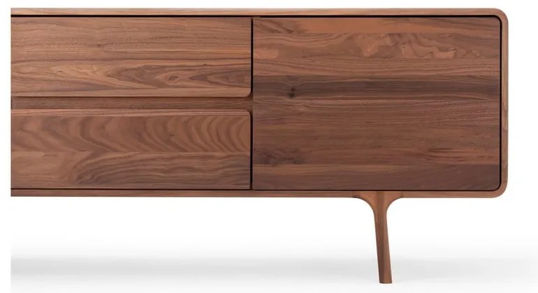 Comodă TV maro din lemn de nuc 180x65x45 cm Fawn – Gazzda