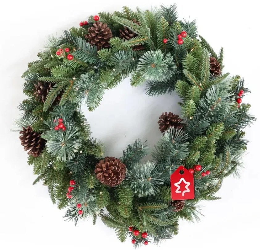 Coronita de Craciun Decorata 50 LED 60 cm