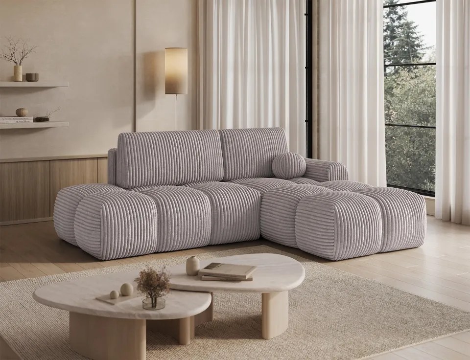 Colțar Vittario extensibil, 227x170x95 cm, orientare dreapta – Modullo 03