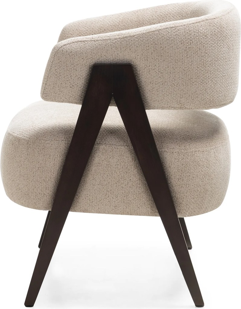 OFERTA Fotoliu design bej MIZU II. calitate