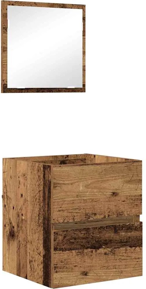 vidaXL Dulap de Baie Lemn Vechi 41 x 38,5 x 45 cm Lemn compozit