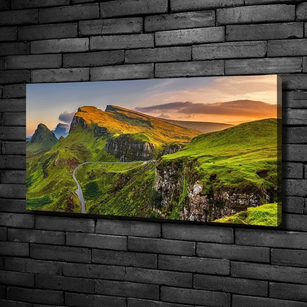 Tablou pe pânză canvas Dealurile din scoția