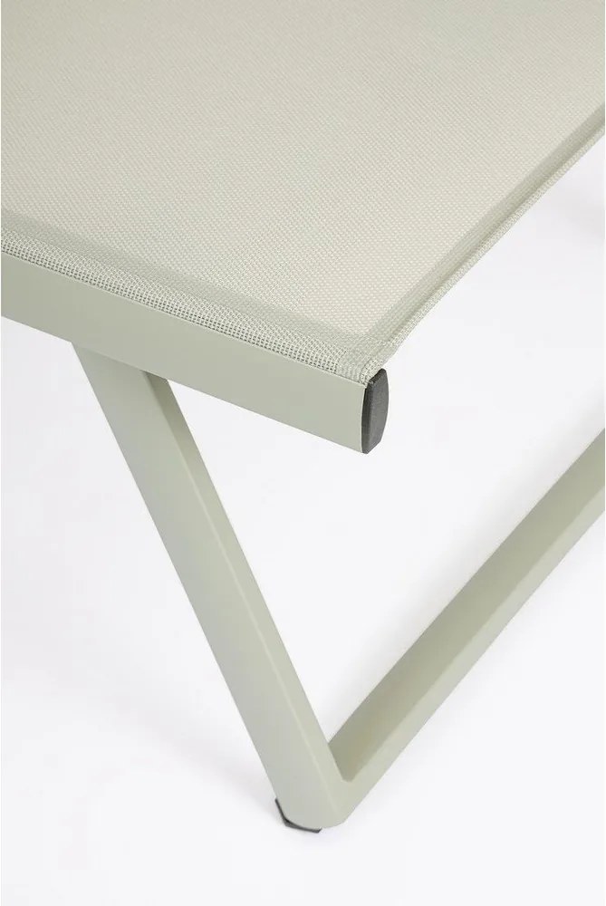 Șezlong de grădină taupe din metal Taylor – Bizzotto