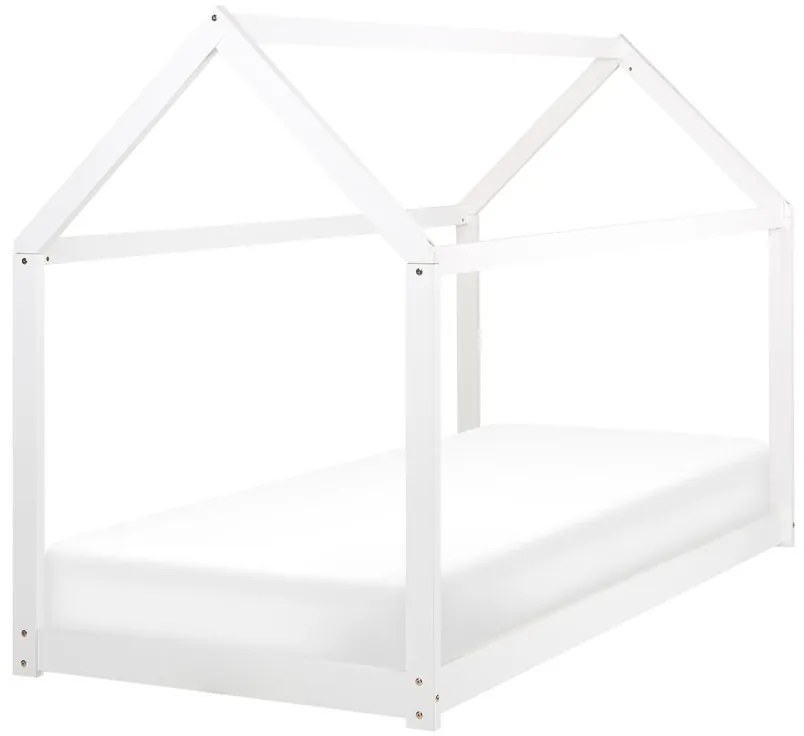 Pat tip casă 200 x 90 cm Tricia (alb) (cu grilă). 1076199
