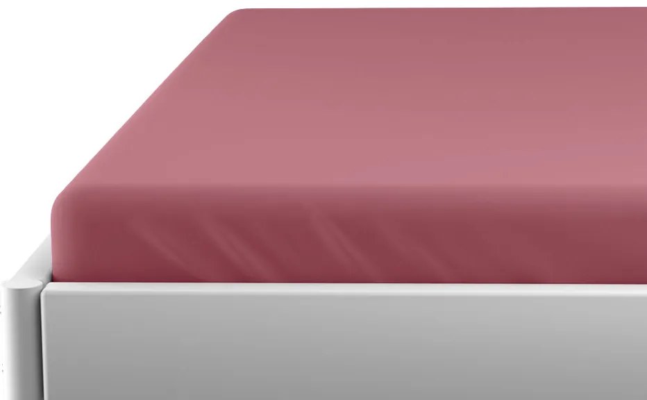 Cearceaf jersey pentru patut copii roz prafuit 70 x 140 cm