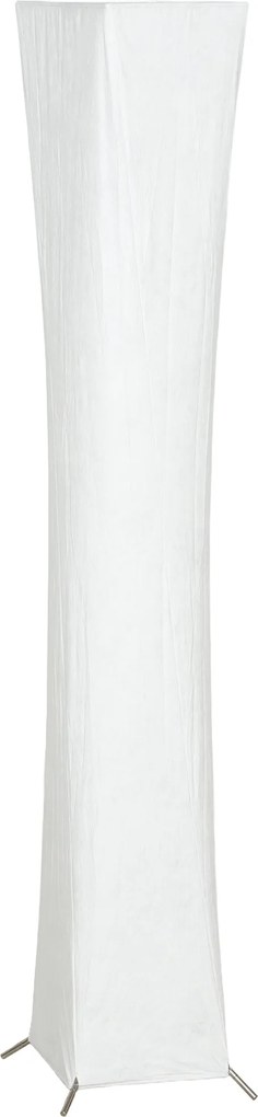 HOMCOM Lampă de Podea Modernă cu Întrerupător de Picior, din Oțel și Plastic, 25x25x129 cm, Alb și Argintiu | Aosom Romania