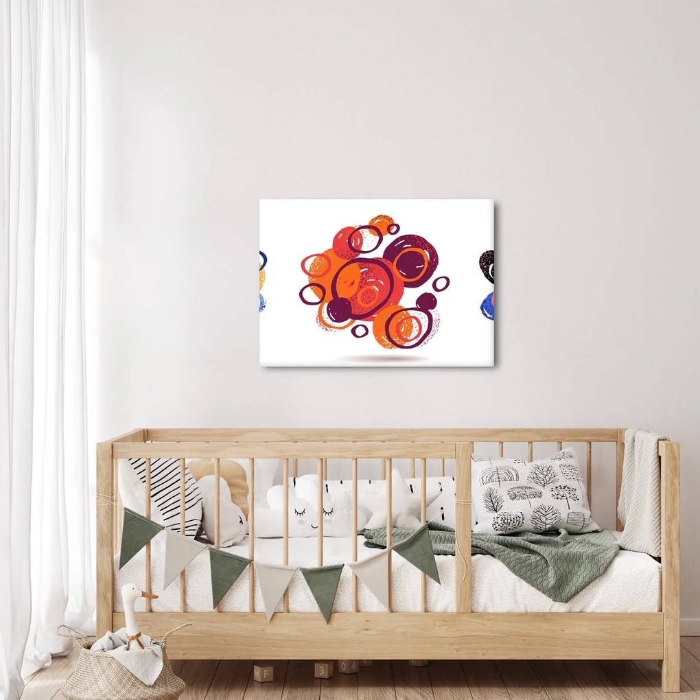 Tabloul cercuri colorate (70x50 cm)