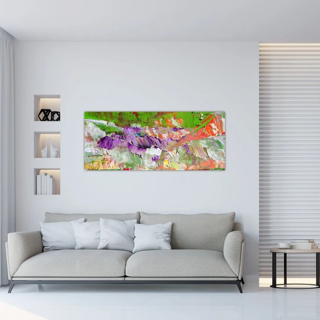 Tablou cu abstracție - pictura (120x50 cm)